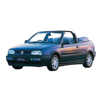 Volkswagen Golf Cabriolet Mk3 (1E) Workshop Manual 1994 - 2002